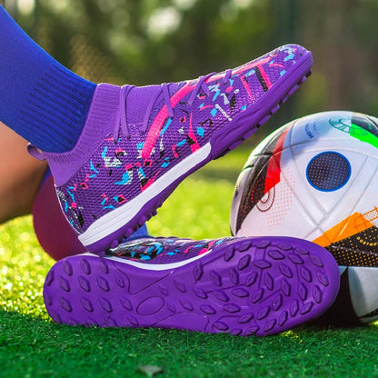 Chaussures de football professionnelles pour hommes, crampons de football pour gazon artificiel, chaussures de football pour jeunes, baskets antidérapantes pour hommes, Society Chuteira