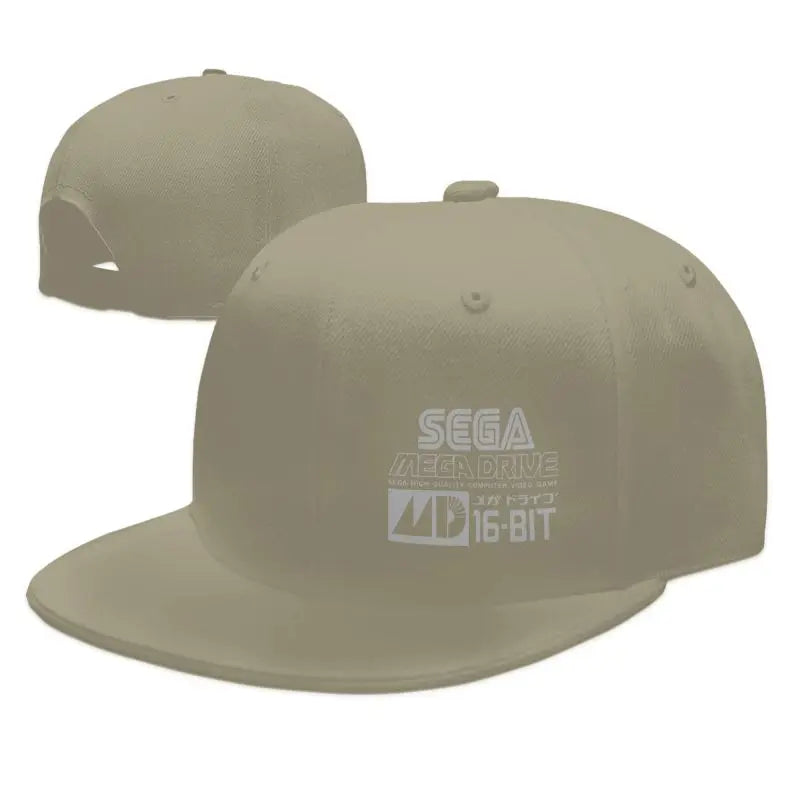 Sega Mega Drive Japanese Vinyl Baseball Cap Men Hip Hop Flat Bill Caps Unisex Adjustable Snapback Skull Hats Skateboard Hat