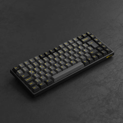 Akko 3084B Plus Black & Gold 75% ISO-DE Layout Mechanical Gaming Keyboard Hot-swapple Multi-Modes 2.4GHz /USB Type-C/BT 5.0