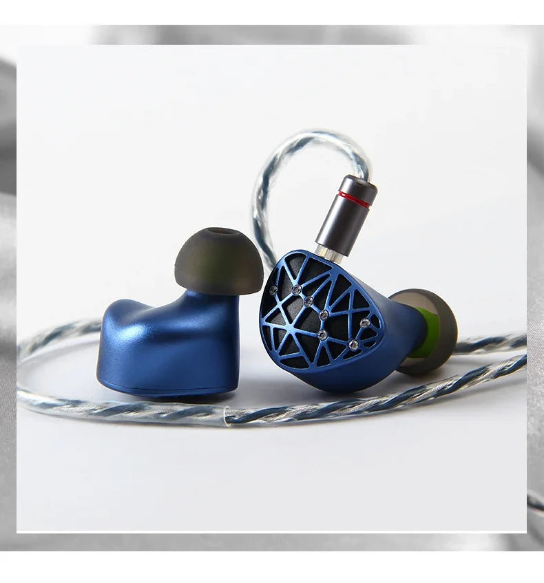 Sound Rhyme SR10 In-Ear HiFi Earphones 2DD+4BA+4PB High Quality Hifi Coil Iron 0.78mm 2Pin 2.5+3.5+4.4mm Plug Music Earphone
