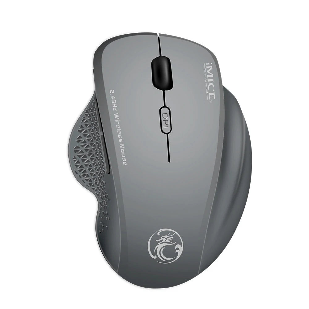 UTHAI G6 2.4G Wireless Mouse, Ergonomic 6-Button Wireless Mouse for Laptop, Business Office, Gaming, Adjustable DPI Computer Mouse
