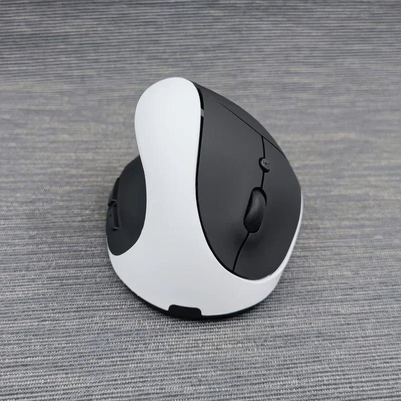 YANFU BNKJ5 Left Hand Wireless Ergonomic Mouse, 2.4G Bluetooth Ergonomic Mouse with Adjustable DPI, Silent Optical Office Mouse for Left-Handed Users