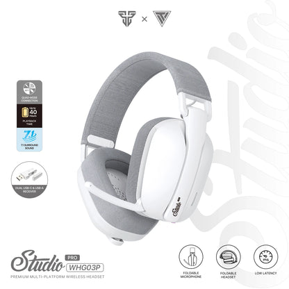 FANTECH WHG03P STUDIO PRO casque de jeu filaire et sans fil Bluetooth 7.1 casque Surround avec micro de réduction de bruit pour PS5 XBOX