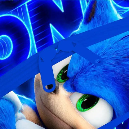 2025 New Arrival Sonic School Bag Lunch Bag Pencil Case Boys Girls Daily Use Book Cartoon Book Bags For Kids Christmas Gift