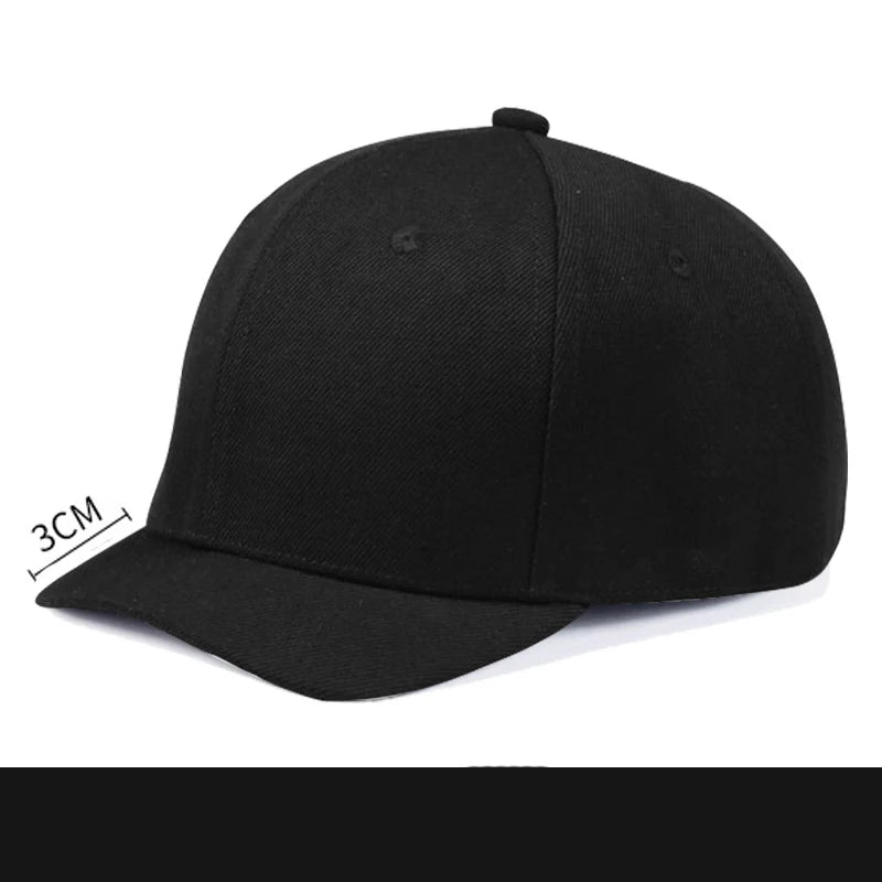 Short Brim 4 Size Fitted Closed Caps Hats New Cycling Bill Plain Trucker Men Women Hip Hop Baseball Snapback Sun Visor Era