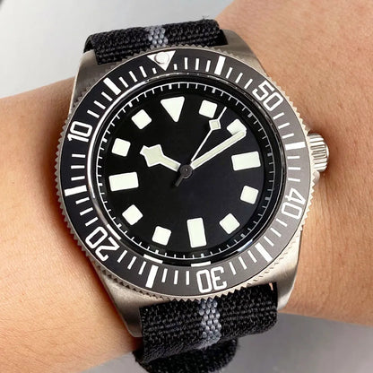 Titanium Case Tandorio 42mm Retro FXD NH35 PT5000 Mechanical Men's Watch Sapphire 200M Diver Watches Luminous Watches for Men