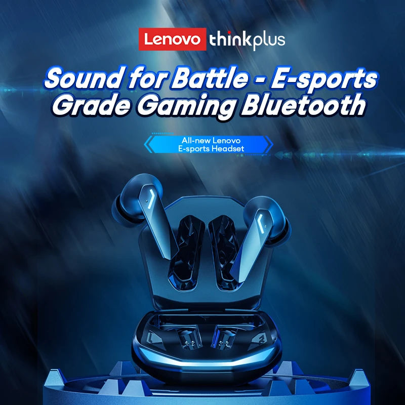 Lenovo GM2 Pro TWS Wireless Earbuds Bluetooth 5.3 – Touch Control HD Earphones with Mic, Waterproof Sports Headphones
