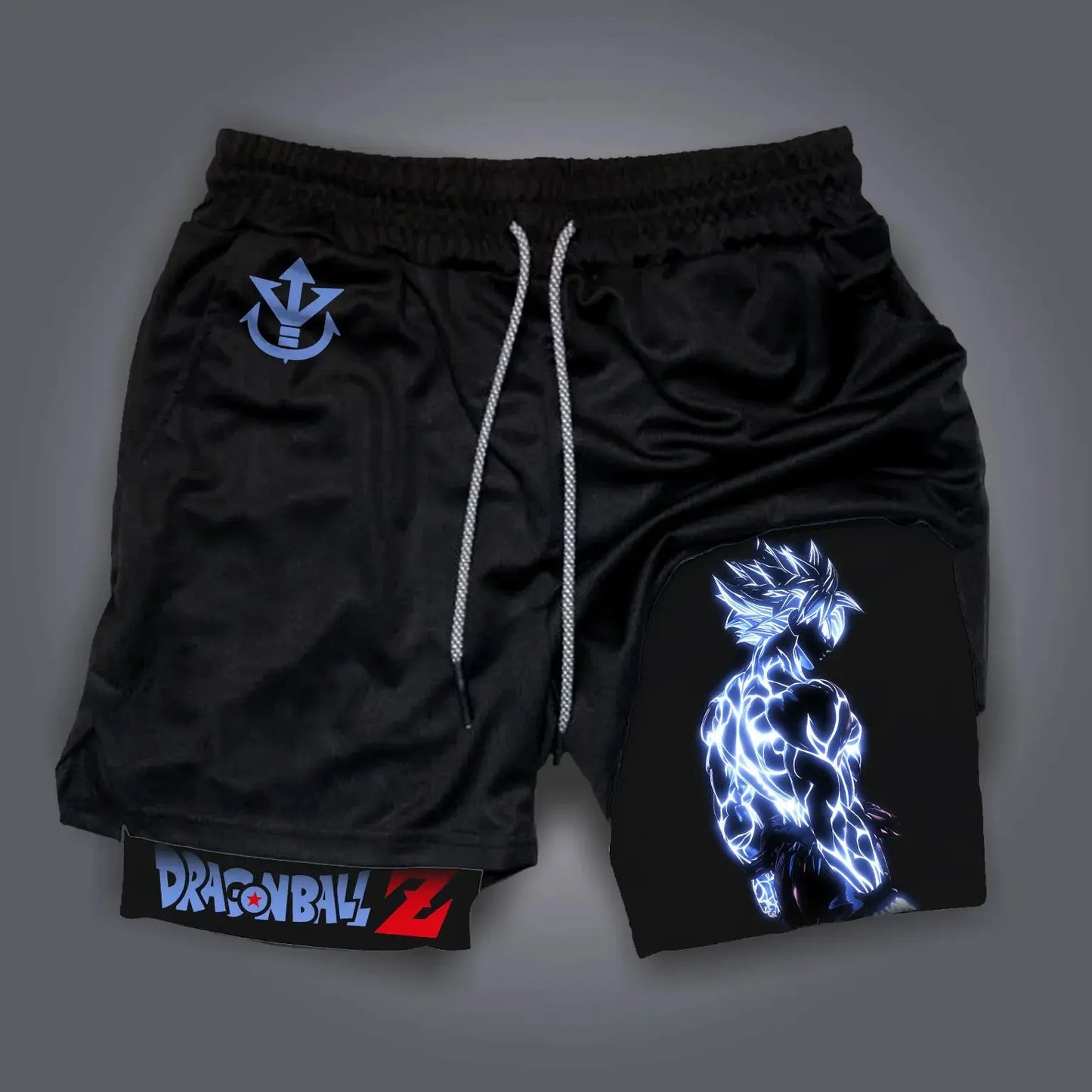 2026 Dragon Ball Anime Men's Shorts Sportswear Quick Dry Gym Pants Double-layer 2 in 1 Shorts Y2k Summer Breathable Streetwear