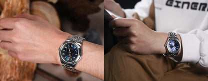 San Martin 39mm Enamel Sunray JianZhan Dial Men GADA Watch 90S5 Automatic BGW-X1 10Bar Sapphire 5-Link Bracelet SN0144CG