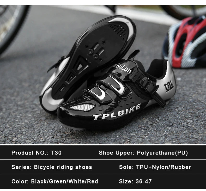 New Men's and Women's Bicycle Shoes,Outdoor Cycling Shoes,Three Functional Soles,Professional Training Shoes