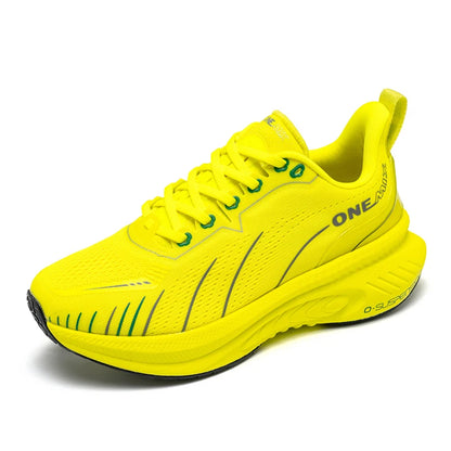 ONEMIX Nouvelles chaussures de course à amorti pour hommes, adaptées aux coureurs intensifs, à lacets, sportives, pour femmes, antidérapantes, d'extérieur, athlétiques, baskets pour hommes