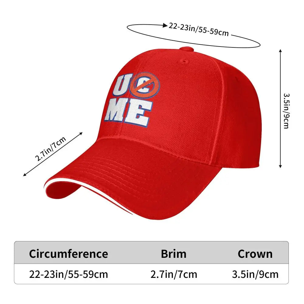 Yellow Wrestling Cena John White Custom Baseball Caps For Mens Unisex Male Beach Sunscreen Hat Snapback Cap