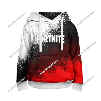2025 Novo hoodie unissexo Fortnite com impressão 3D, casaco casual, acessório gaming para cosplay, roupa infantil, presentes