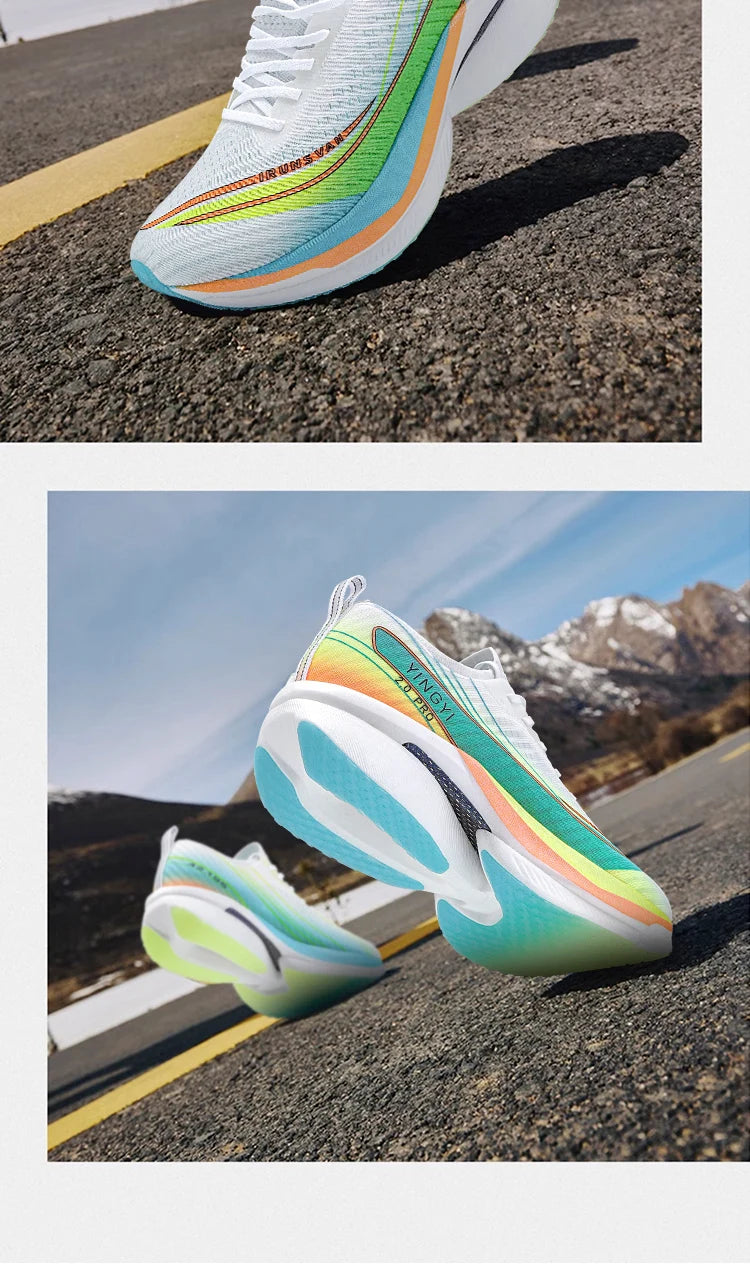 2025 IRUNSVAN SHADOW WING 2.0 PRO Marathon Air Cushion Sports Running Shoes Carbon Plate Trail Running Shoes Lightweight Sneaker