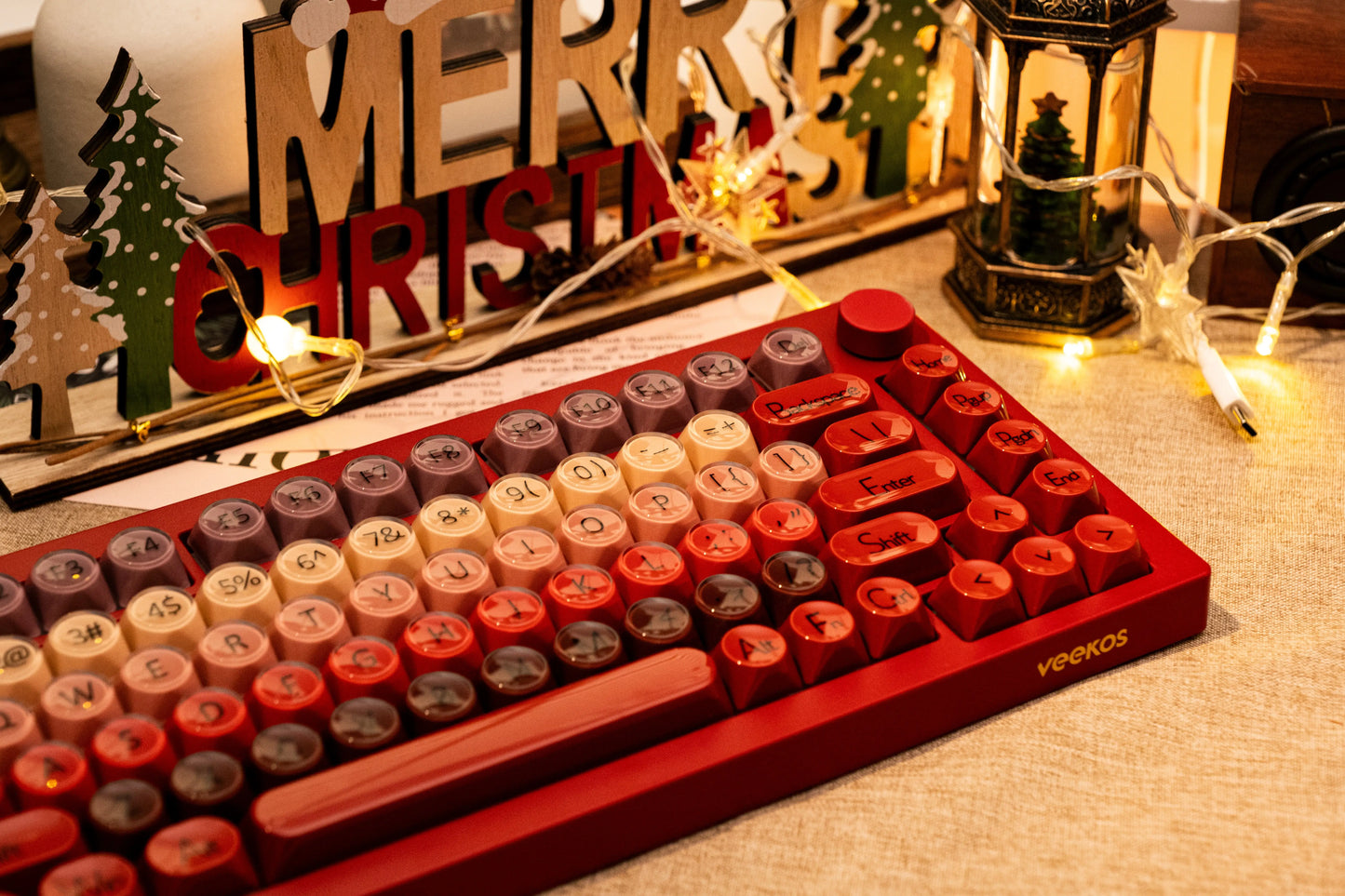 AKKO 5075 X Veekos K75 Gaming Mechanical Keyboard Keyboard 75% RGB 3/5-Pin Hot Swap Wired Customized Keyboard with Knob Gasket