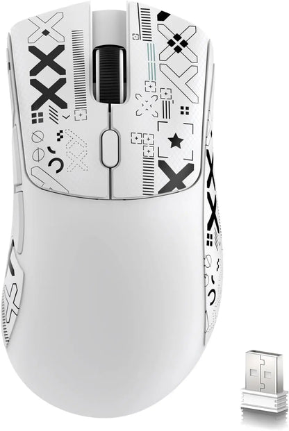 Attack Shark R1 Wireless Gaming Mouse, 55g Ultra-Lightweight Tri-Mode Gaming Mouse, PAW3311 Sensor, 18000 DPI, Bluetooth 5.2, 2.4GHz & USB-C for PC, Mac & Laptop