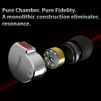 CCA Phoenix HiFi Wired Earphones Metal Alloy In-Ear Headphones with 10mm Dual Magnetic Dynamic Driver for Gaming & Music