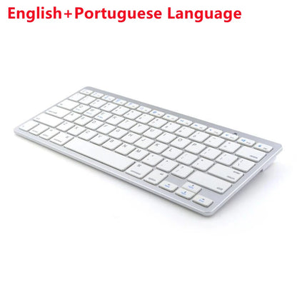 78 Keys Wireless Keyboard Bluetooth-compatible Russian/Korean/Hebrew/Spanish/Arabic for iPad Air Pro for Windows/Android Laptop
