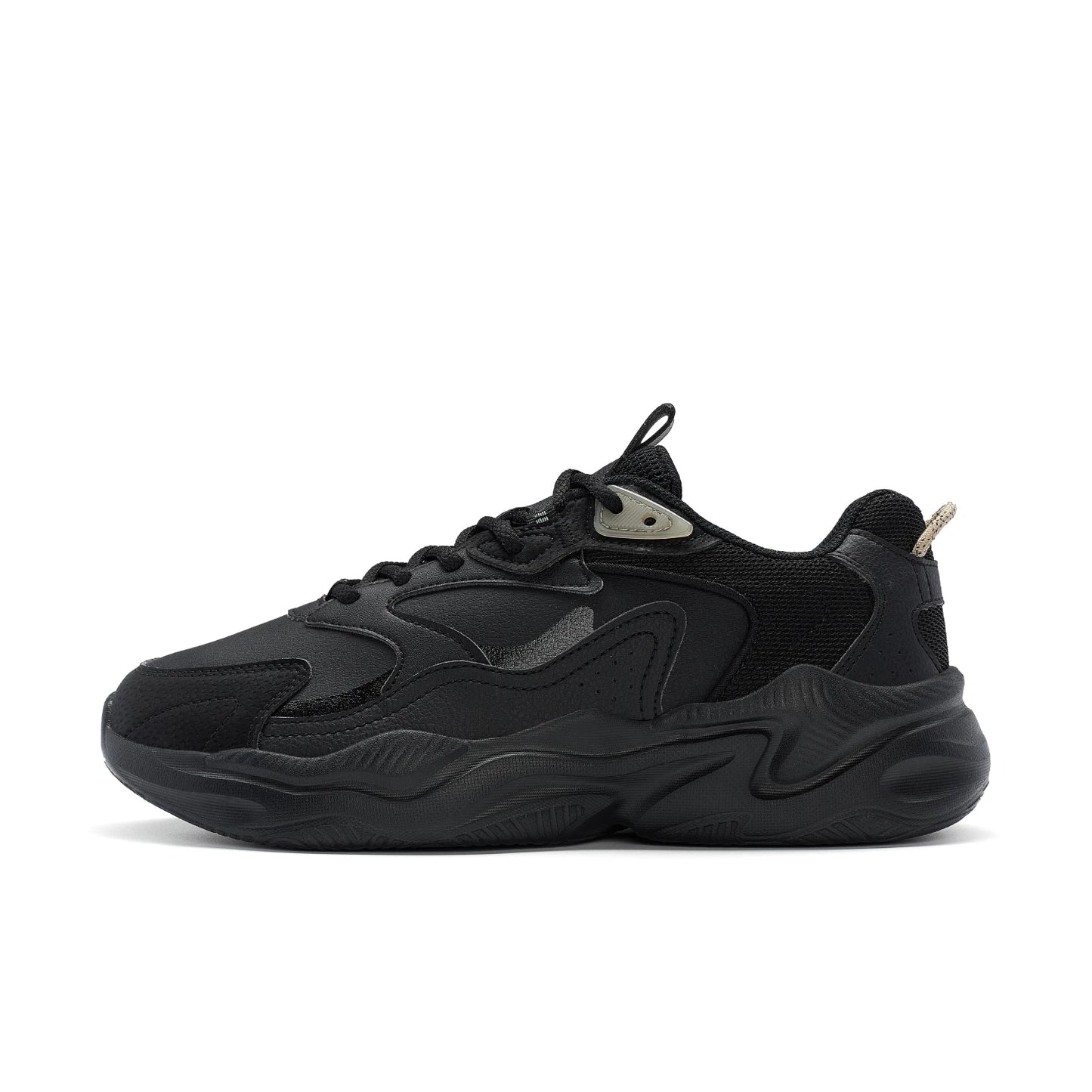 Xtep Casual Shoes For Men Breathable Thick Sole Heightened Lightweight Strong Wrapping Street Style Sports Shoes 977319320047