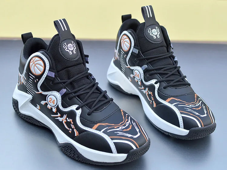 Verkauf von Basketballschuhen für Herren, High-Top-Sportschuhe für Outdoor, gepolstert, Herren-Sportschuhe, bequeme weiße Sneaker, Zapatillas