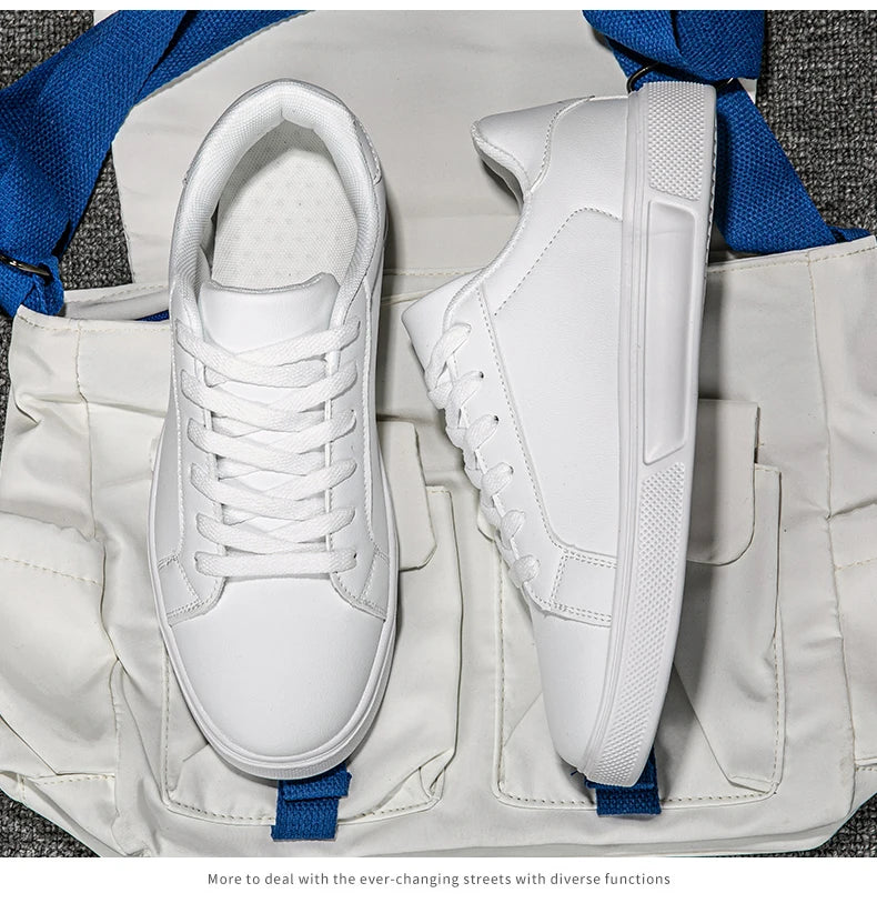 Herrenschuhe aus Kunstleder, Sneaker, trendige Freizeitschuhe, Herrensneaker, vulkanisierte Herrenschuhe, Paarschuhe, Damenschuhe