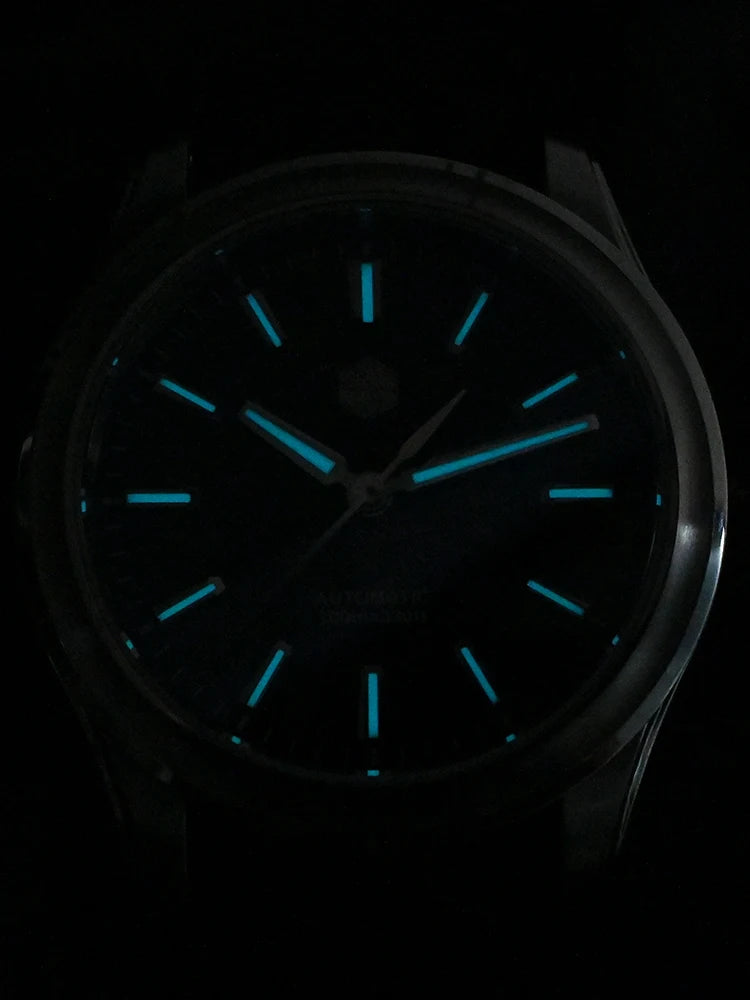 San Martin 39mm Miyota 90S5 Enamel Dial GADA Wristwatch Automatic Mechanical Sapphire BGW-X1 10Bar 5-Link Bracelet  SN0144CG-7