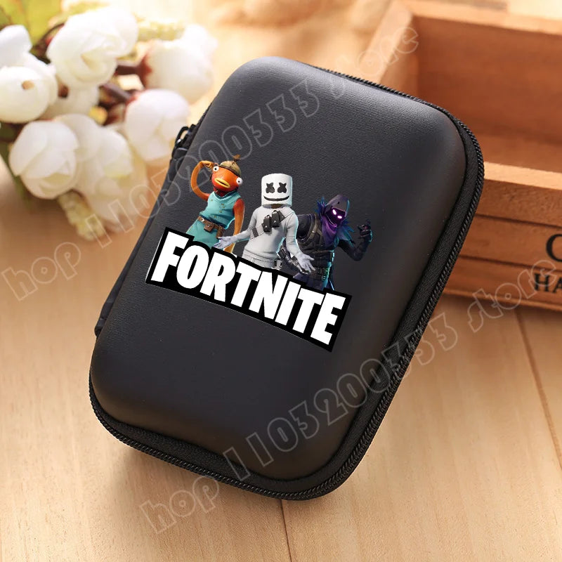 New Fortnite Storage Bag Multi Function Data Cable Charger Organizer Travel Earphone Protective Pouch Childrens Birthday Gift