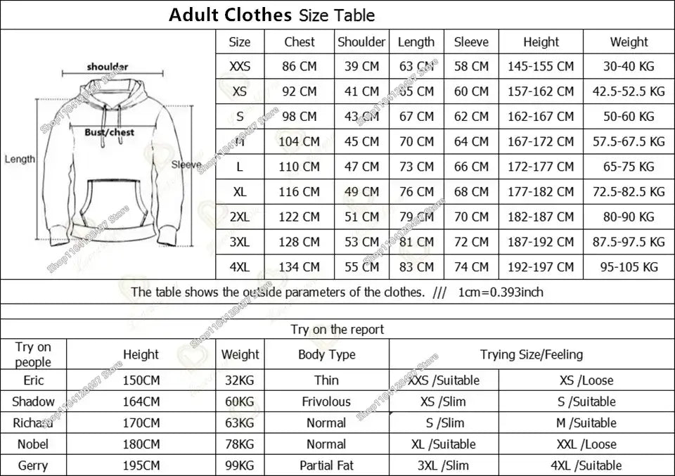 Autumn New Sweatshirt T-shirt  Fortnite 3D Digital Printing Loose Comfortable Hooded Pullover