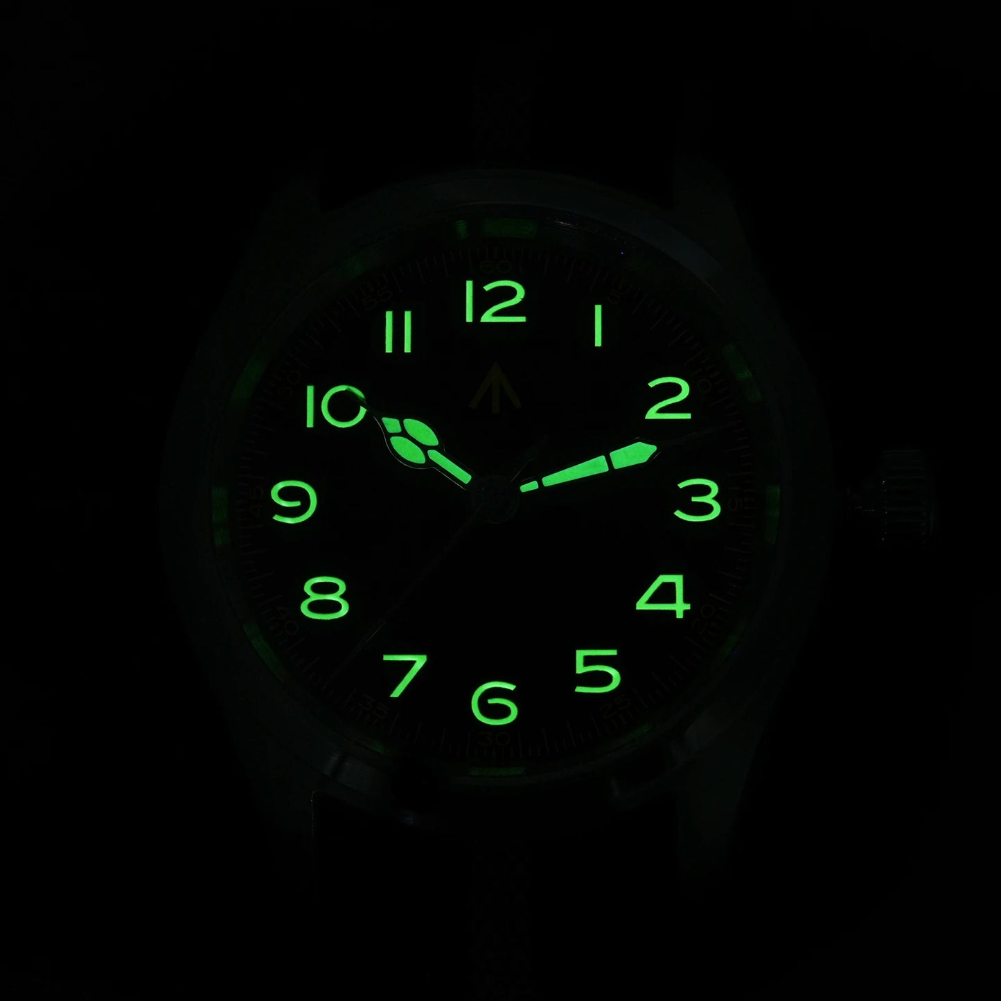 Militado ML08 V2 Vintage-Quarzuhr Military VH31-Uhrwerk Doppeltes Saphirglas C3 BGW-9 Leuchtend Wasserdicht 38mm Uhr