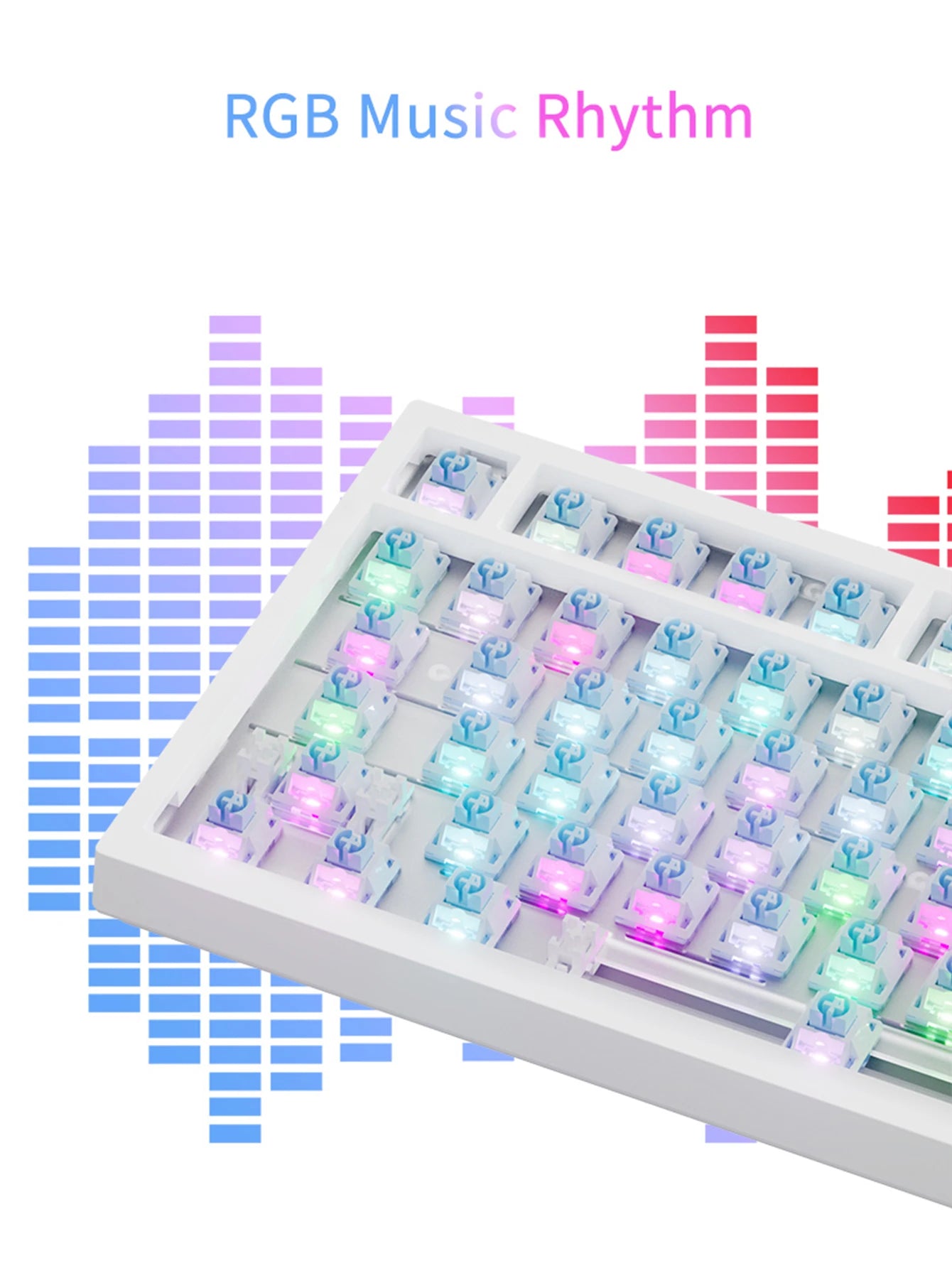 Ajazz AK820/AK820Pro Gaming Mechanical Keyboard Bluetooth 5.1/Wireless/Wired Custom Keyboard With Heat Exchange Sealed Button