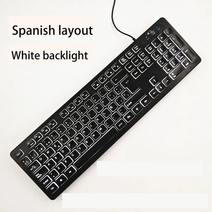 Spanish/French（AZERT）/Russian/Arabic/German keyboard layout Backlit wired Desktop Gaming Keyboard For Desktop Computer office