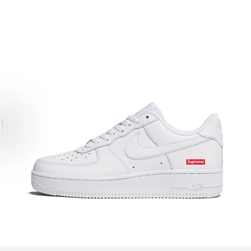 Nike Supreme Air Force 1 “Box Label” Comode sneakers basse unisex bianche CU9225-100