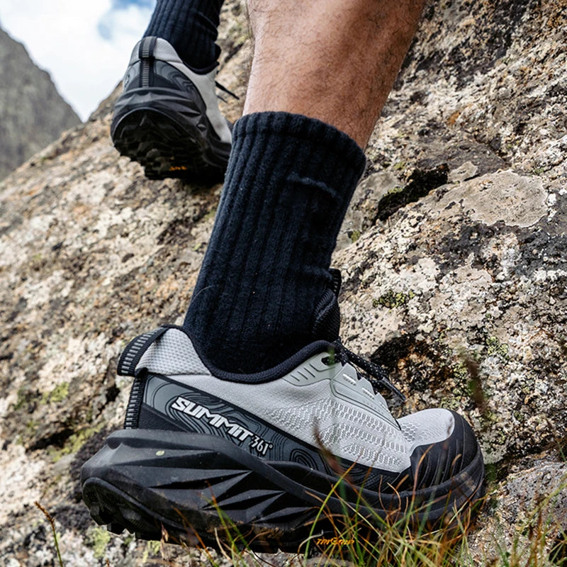 361 Degrees Yushan 3.0 Herren-Laufschuhe, Wandern, Dämpfung, flexibel, atmungsaktiv, rutschfest, Outdoor-Jogging, Herren-Sneaker 672532214