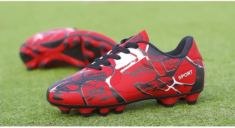 Children Soccer Shoes Sports Society Field Boy Football Shoes Futsal Fast Indoor Sneakers Original Ankle Cleats Football Boots