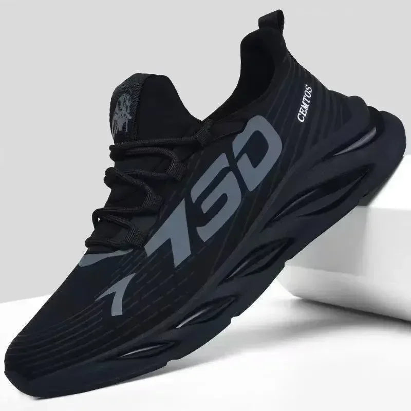 New Summer Mens Breathable Mesh Running Shoes Lightweight Sports Sneakers Trendy Brand
