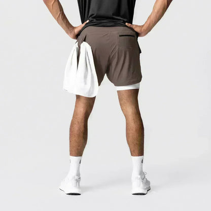 2026 Dragon Ball Anime Men's Shorts Sportswear Quick Dry Gym Pants Double-layer 2 in 1 Shorts Y2k Summer Breathable Streetwear