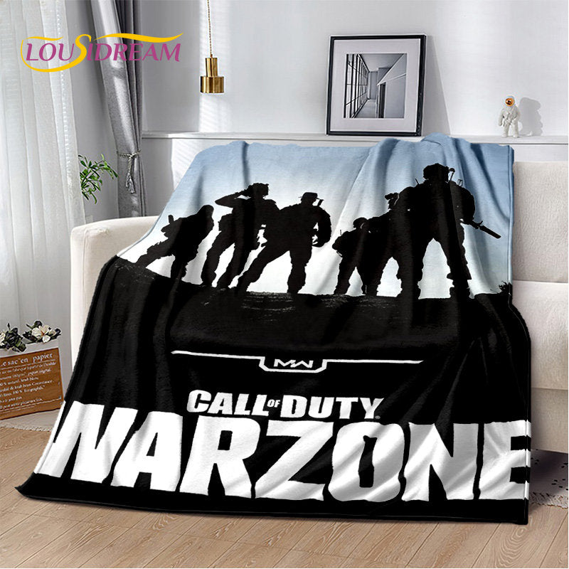 Κουβέρτα 3D COD, απαλή λούτρινη κουβέρτα gamer Call of Duty, φανελένια κουβέρτα ριχτάρι για σαλόνι, υπνοδωμάτιο, κρεβάτια, καναπέ και κάλυμμα γραφείου