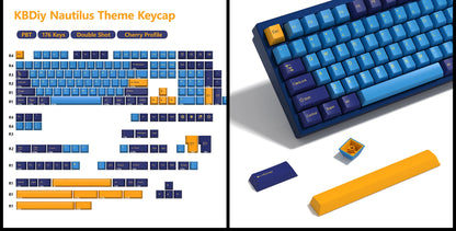 KBDiy GMK Illusion Keycap Cherry Profile Double Shot PBT ISO Keycaps For Gamer Mechanical Keyboard Kit Gaming Point Retro Keycap