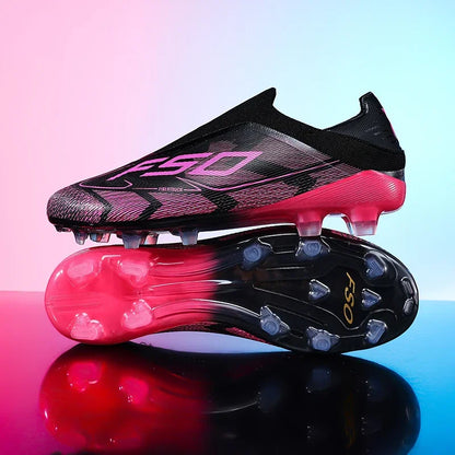Nouvelles chaussures de football pour hommes, crampons de gazon très vendus, chaussures de football respirantes, chaussures de match de haute qualité, baskets antidérapantes pour garçons, légères pour l'extérieur