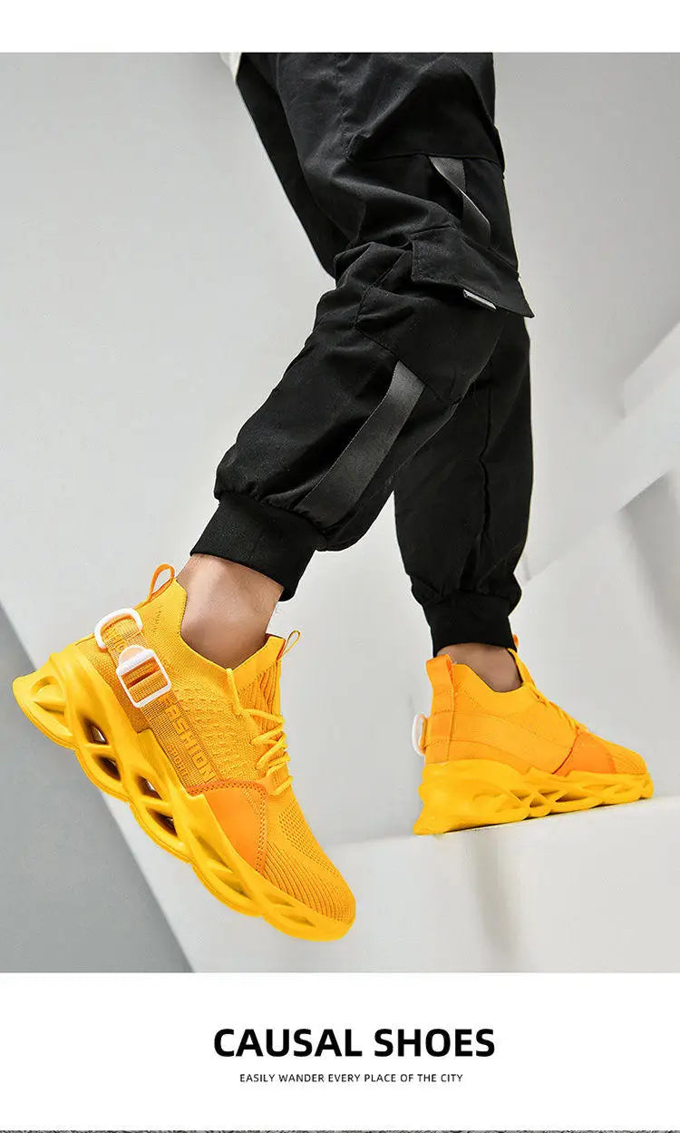Sneakers casual viola alla moda per donna e uomo, scarpe da corsa Blade, taglie grandi 48, scarpe sportive leggere e traspiranti, sneakers da uomo in rete
