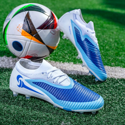 Chaussures de Football pour hommes, crampons de société, bottes professionnelles de terrain de Football en plein air, chaussures d'entraînement sur gazon, baskets à pointes longues
