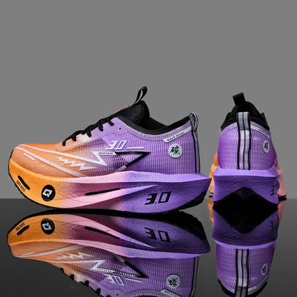 Zapatillas de running especializadas con placa de carbono para maratón, deportivas para hombre y mujer, transpirables, ligeras, cómodas y antideslizantes