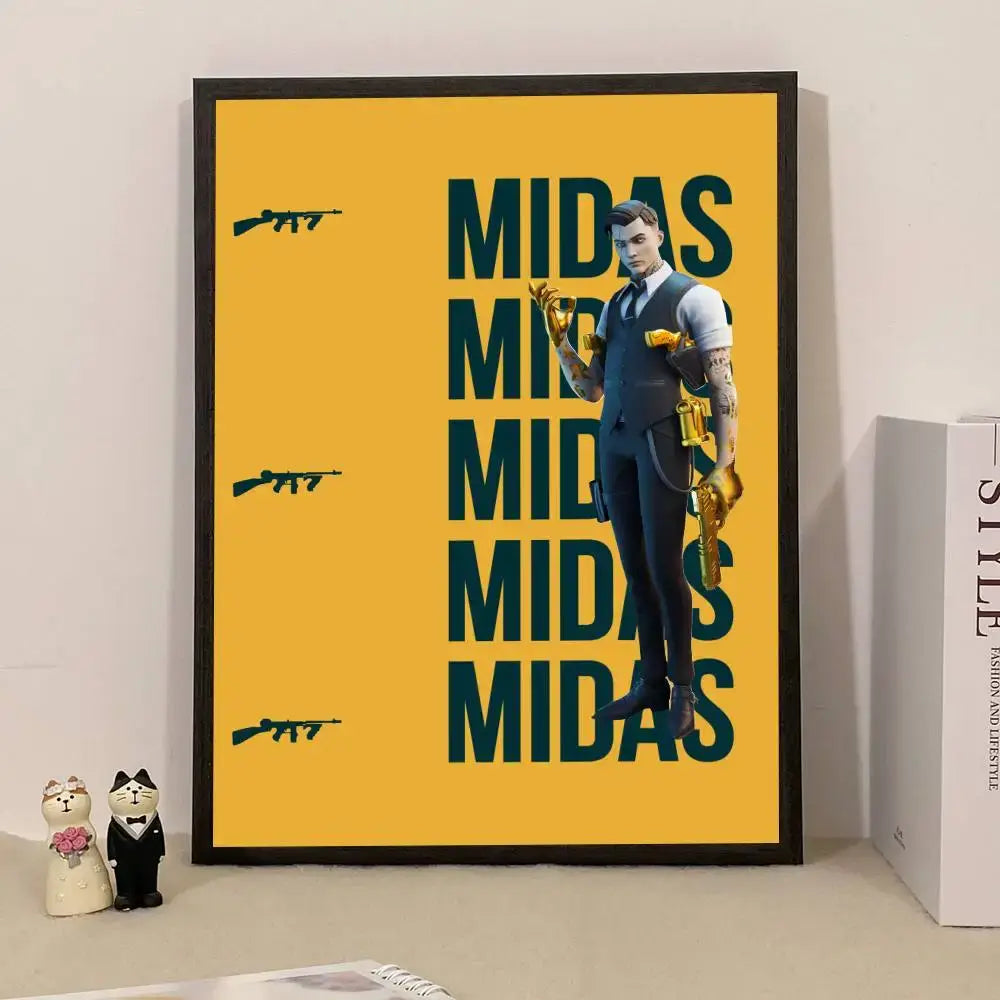 Game F-Fortnite Poster Surprise Home Decoration Picture Wall Art for Study Living Room Decor