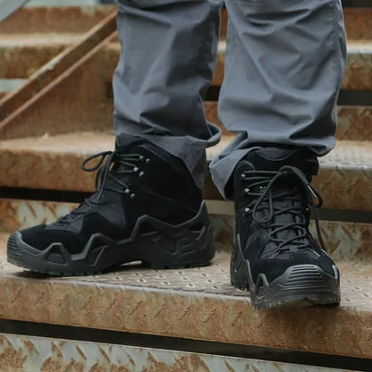 Topfight-Bottes de moto à lacets pour hommes, bottes de chasse, chaussures de randonnée, bottes de désert, haute qualité, grande taille