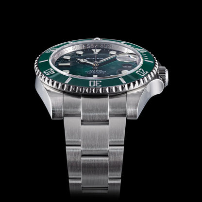 Sugess Men of Watch Automatic Mechanical ST2130 Movement Wristwatches 200M Water Resistant Sapphire Crystal Adjust Clasp S421