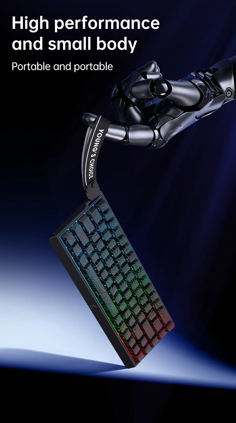 MCHOSE Ace 60 Pro 68 Magnetic Axis Mechanical Keyboard Customized Esports 0.01ms Latency RT 0.01mm 128K Gaming Keyboard Original