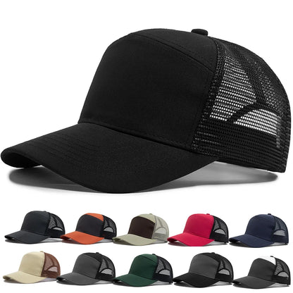 Letní 7panelová baseballová čepice, módní hiphopové síťované čepice, pánské truckerské čepice, kšiltovky, hardtop, snapback, dámské, unisex, cool, nová značka