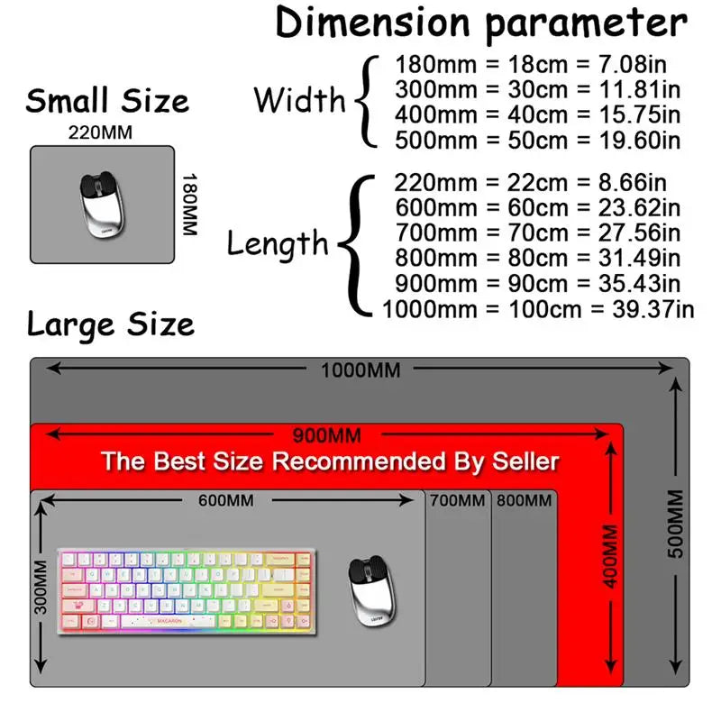 Gaming Accessories Varmilo Keyboard Computer Mousepad CS GO LOL Mouse Pad Berserk Guts Anime Dywan Gamer 900X400 XXL Desk Mats