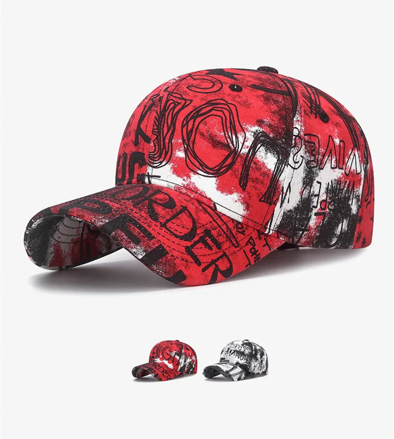 New Cool Fashion Graffiti Women Men Caps Hat Female Male Sport Visors Baseball Cap Street Trend Sun Hat For Women Men