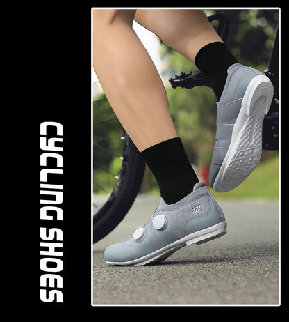 Professional Men's Cycling MTB Shoes Route Cleats Speed Road Bike Sneakers Racing Women Flat Bicycle Mountain SPD Biking Footwear